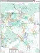 Inland Empire Metro Area Digital Map Premium Style